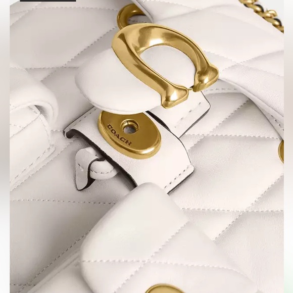 COACH Quilted Tabby Convertible Backpack - Color Chalk - Picture 5 of 14